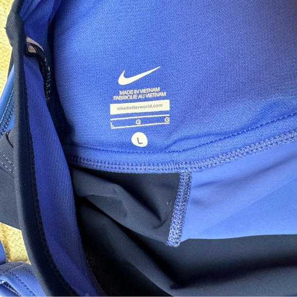 Nike color block blue/teal tankini swim top only size large - Picture 9 of 10